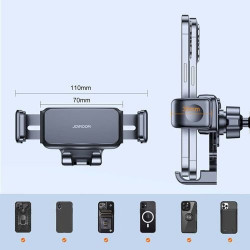 Joyroom JR-ZS283 Car Mount Clamp Holder 360 Rotation (Dashboard Version) 4.7-6.7 inch / Black