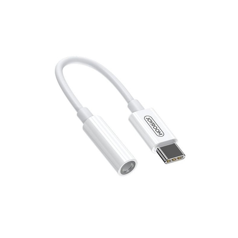 Joyroom Converter Type-C to 3.5mm Mini Jack Cable for Smartphones / white