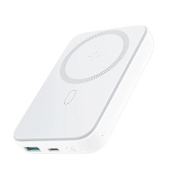 Joyroom JR-W020 Power Bank Magnetic Wireless charging MagSafe C+U PD 20W 10000 mAh with USB-Lightning cable 0.25m / white