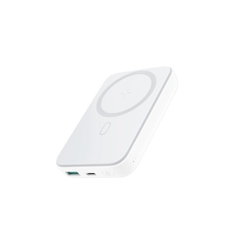 Joyroom JR-W020 Power Bank Magnetic Wireless charging MagSafe C+U PD 20W 10000 mAh with USB-Lightning cable 0.25m / white
