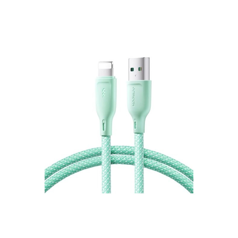 Joyroom SA34-AL3 USB - Lightning Cable Multi-Color Series A14, 480mb/s, 3A, 1.2m / Green