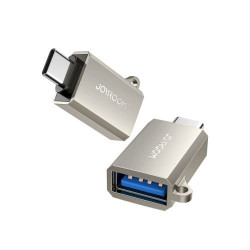 Joyroom S-H151 Adapter, Male Type-C 3.2 to Female USB with Lanyard Eyelet / silver