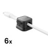 Joyroom JR-ZS368 Cable Organizer Magnetic up to 7.5 mm diameter (6pcs) / Black