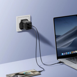 Joyroom JR-TCG17 Travel Charger (UK) C+C. PD 45W / black