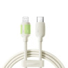 Joyroom Type-C - Lightning Fluorescent Series Cable A53 30W 2m / beige
