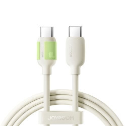 Joyroom Type-C - Type-C Fluorescent Series Cable A53 60W 1.2m / beige