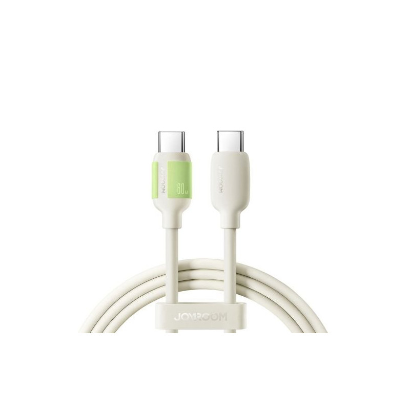 Joyroom Type-C - Type-C Fluorescent Series Cable A53 60W 1.2m / beige