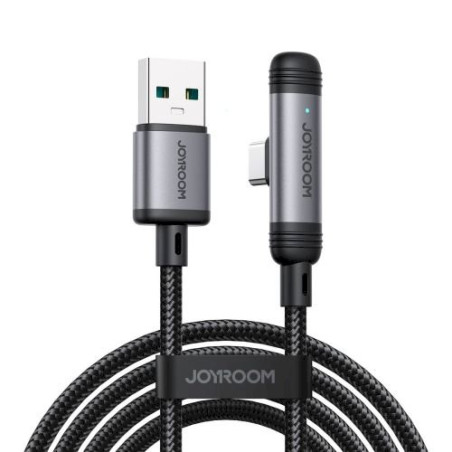 Joyroom USB - Type-C EnjoyX Series 90 Degree Cable A56, 3A, 480mb/s, 1.2m / black