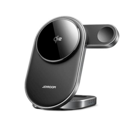 Joyroom JR-W17 Wireless Charger 3-in-1, for iPhone, Apple Watch and AirPods All Series Cable, 15W / black