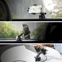 Joyroom JR-ZS241S Car Mount Magnetic Wireless Charger (Dashboard Version) 68–95 mm, 15W Max, with USB to Type-C cable (1m), Blac