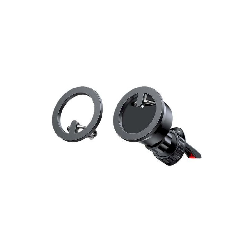 Joyroom JR-ZS294 Car Mount Magnetict Multifunctional Kit for Air Outlet (Car Holder, Magnetic Ring, Magnetic Cap) / black