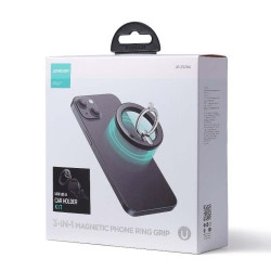 Joyroom JR-ZS294 Car Mount Magnetict Multifunctional Kit for Air Outlet (Car Holder, Magnetic Ring, Magnetic Cap) / black