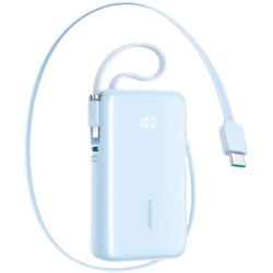 Joyroom JR-PR2L Power Bank with Digital Display C+U+U PD 35W 10000 mAh with Built-in Retractable Type-C and Lightning Lanyard Ca