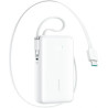 Joyroom JR-PR2L Power Bank with Digital Display, C+U+U, PD 35W, 10000 mAh with Built-in Retractable Type-C and Lightning Lanyard