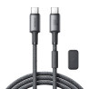 Joyroom A50 Unlimited Series Type-C - Type-C Cable 60W 480mb/s 1.2m with Magnetic Organizer / Gray