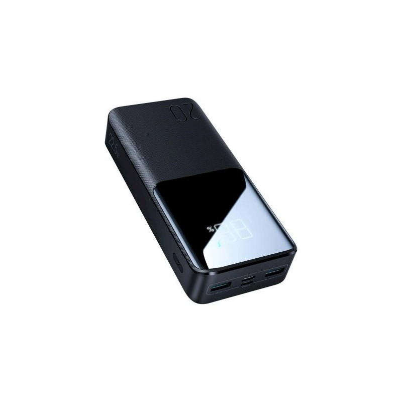 Joyroom JR-QP192 Power Bank with Digital Display C+U+U, PD 22.5W, 20000 mAh with Micro-USB input / black