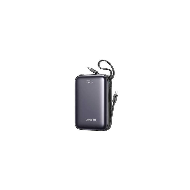 Joyroom JR-PBF29 Power Bank with Digital Display Type-C, PD 22.5W, 20000 mAh with built-in Double Type-C Cable / black