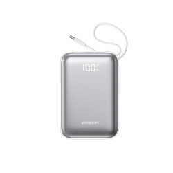 Joyroom JR-PBF29 Power Bank with Digital Display Type-C, PD 22.5W, 20000 mAh with built-in Double Type-C Cable / white