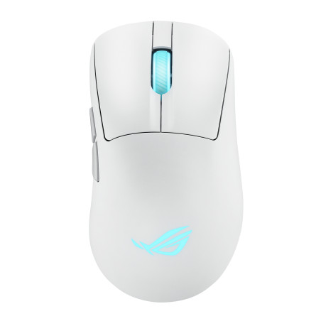 ASUS ROG Keris II Origin WHT kompiuterio pelė Žaidimams Dešinės rankos RF Wireless + Bluetooth + USB Type-A Optinis 42000 DPI