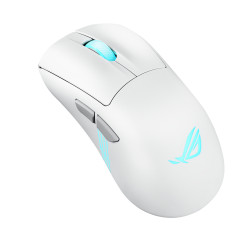 ASUS ROG Keris II Origin WHT kompiuterio pelė Žaidimams Dešinės rankos RF Wireless + Bluetooth + USB Type-A Optinis 42000 DPI