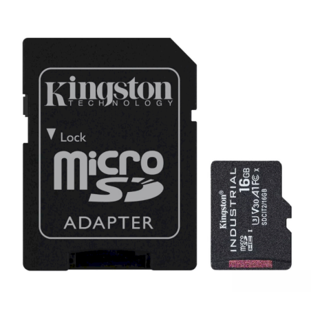 Kingston Industrial MicroSDHC Class 10 Memory card 16GB