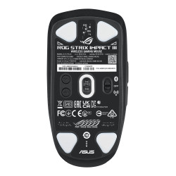 ASUS ROG Strix Impact III Wireless kompiuterio pelė Žaidimams Abiems rankoms RD belaidis ryšys + „Bluetooth“ Optinis 36000 DPI