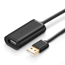 UGREEN US121 Cable extender active USB AM - AF 10m / black