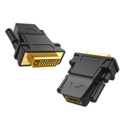 UGREEN Adapter DVI male - HDMI female / black