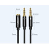 UGREEN AV140 Splitter 3.5mm 4pin female to 2x3.5mm plugs (for headphones + microphone)