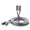 UGREEN AV104 Cable 2xRCA male - 2xRCA male 1m / black