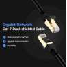 UGREEN NW107 Cable F/FTP CAT7 with 2xRJ45 plugs 1.5m / black