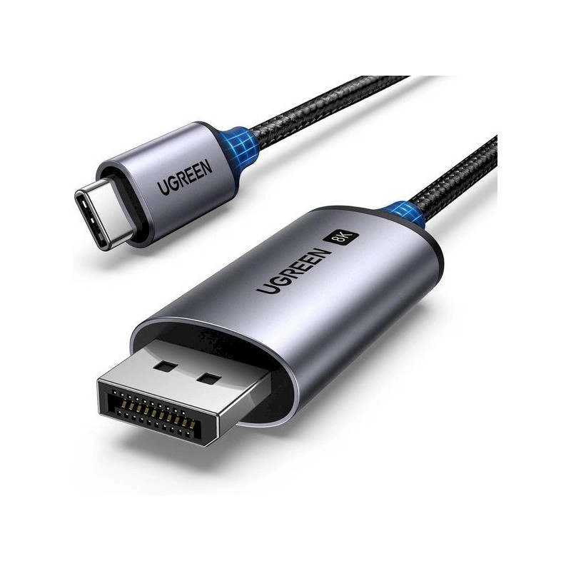 UGREEN CM556 Cable USB-C Male - DisplayPort Male 8K 60Hz 1m / Black