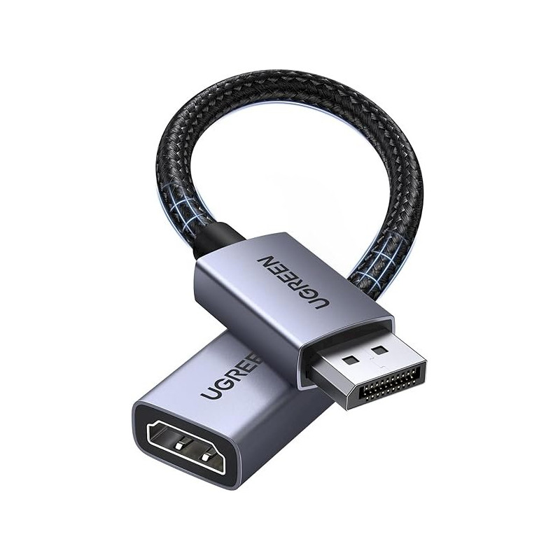 UGREEN DP133 Adapter DisplayPort (male) - HDMI (female) 4K@30Hz 0.2m