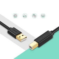 UGREEN US135 Cable USB A - USB B 3m / black
