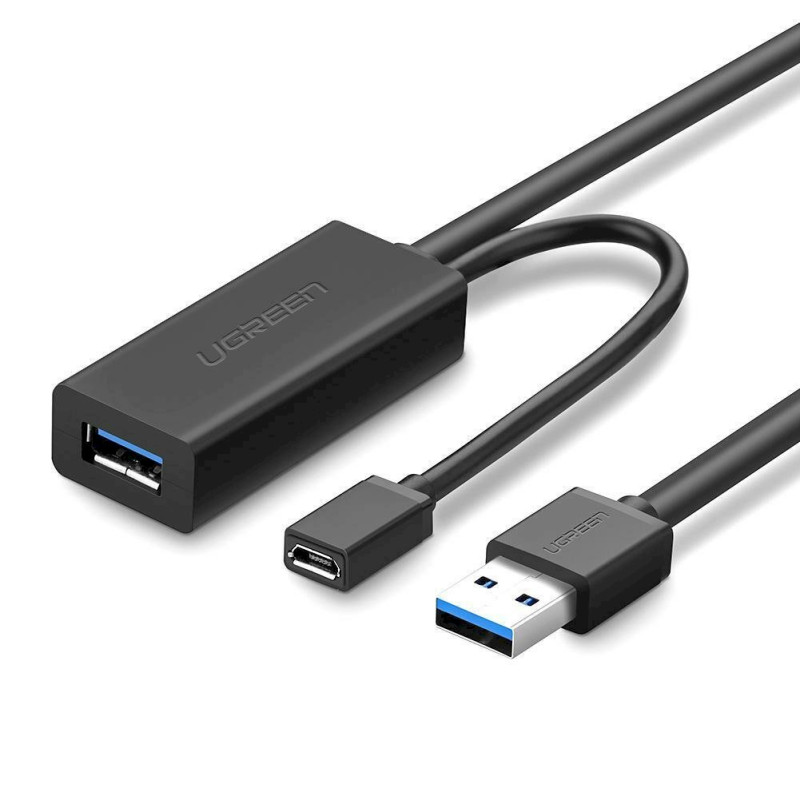 UGREEN US175 Cable extender USB3.0 10m with microUSB socket for external power