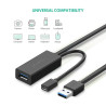 UGREEN US175 Cable extender USB3.0 10m with microUSB socket for external power