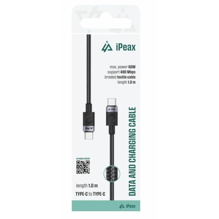 iPEAX 90010101 Cable USB-C/USB-C 1m