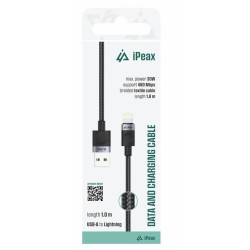 iPEAX 90010104 Cable USB-A / Lightning 1m
