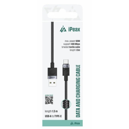 iPEAX 90010108 Cable USB-A / USB-C 1.5m
