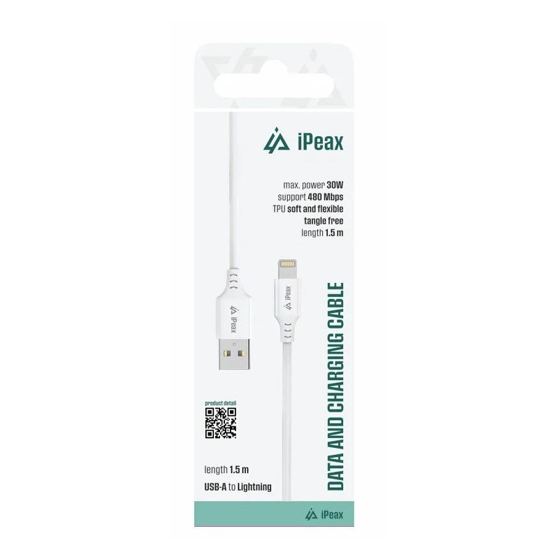 iPEAX 90010116 Cable USB-A / Lightning 1.5m