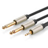UGREEN 10613 Audio Cable 1 m 2 x 6.35mm to 3.5mm / black