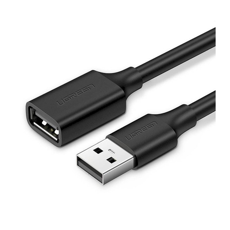 UGREEN 10314 USB 2.0 A Male to Female Extension Cable 1 m 0.48 Gbit/s / black
