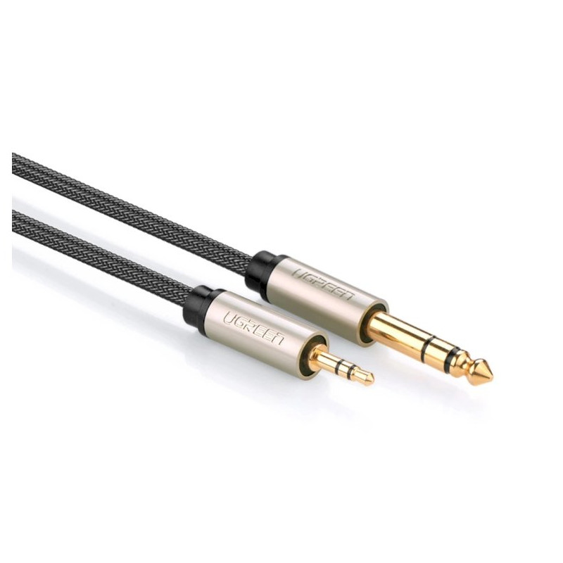 UGREEN 10630 AV127 Audio Cable 5 m 3.5mm to 6.35mm / grey
