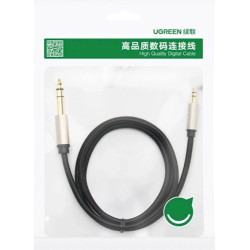 UGREEN 10630 AV127 Audio Cable 5 m 3.5mm to 6.35mm / grey