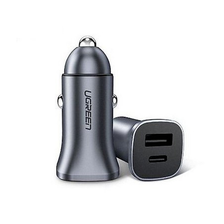 UGREEN 30780 Car Charger 18W Aluminium / black