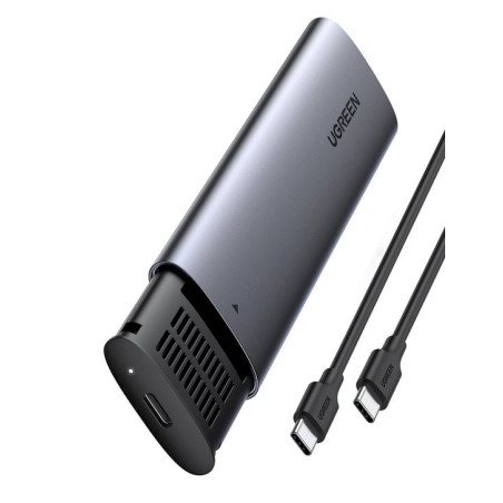 UGREEN 10902 M.2 SSD Enclosure USB 2.0 / USB 3.2 Gen 2 (3.1 Gen 2) Aluminium / grey