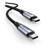 UGREEN 80150 USB C Cable USB 3.2 Gen 2 (3.1 Gen 2) 10 Gbit/s 100 W / black