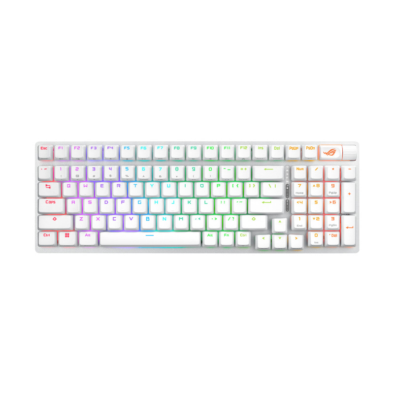 ASUS ROG Strix Scope II 96 Wireless keyboard Gaming USB + RF Wireless + Bluetooth White