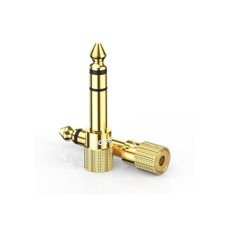 UGREEN 20503 Cable Gender Changer 6.35mm to 3.5mm / gold
