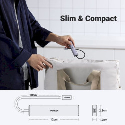 UGREEN 15495 Laptop Dock / Port Replicator USB 3.2 Gen 1 Type-C 100W PD 4K 3840 x 2160 / grey